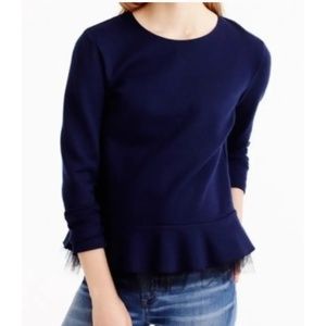 J. Crew Ruffle Peplum Top